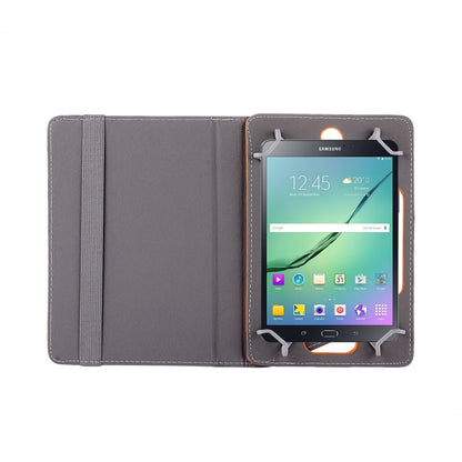 8 inch Tablets Leather Case Crazy Horse Texture 360 Degrees Rotation Protective Case Shell with Holder for Galaxy Tab S2 8.0 T715 / T710, Cube U16GT, ONDA Vi30W, Teclast P86(Orange) - 8 inch by buy2fix | Online Shopping UK | buy2fix