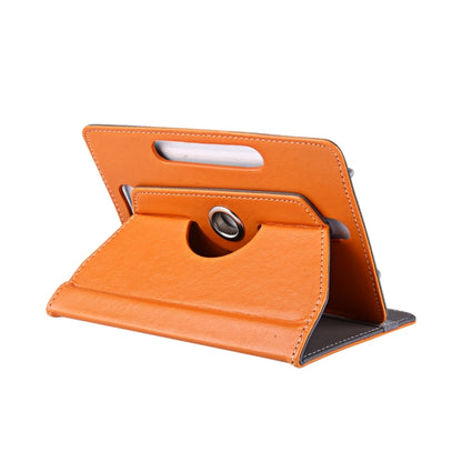 8 inch Tablets Leather Case Crazy Horse Texture 360 Degrees Rotation Protective Case Shell with Holder for Galaxy Tab S2 8.0 T715 / T710, Cube U16GT, ONDA Vi30W, Teclast P86(Orange) - 8 inch by buy2fix | Online Shopping UK | buy2fix