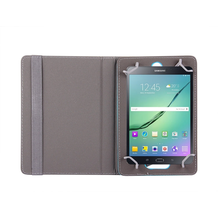 8 inch Tablets Leather Case Crazy Horse Texture 360 Degrees Rotation Protective Case Shell with Holder for Galaxy Tab S2 8.0 T715 / T710, Cube U16GT, ONDA Vi30W, Teclast P86(Baby Blue) - 8 inch by buy2fix | Online Shopping UK | buy2fix