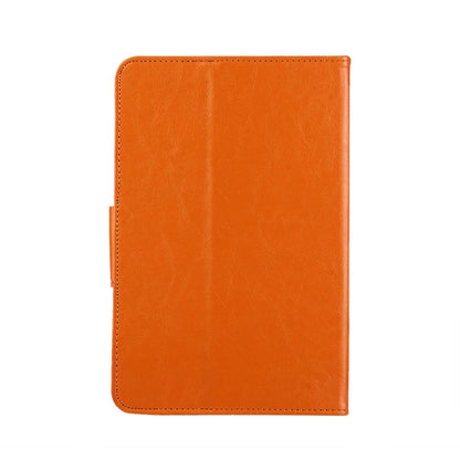 8 inch Tablets Leather Case Crazy Horse Texture Protective Case Shell with Holder for Galaxy Tab S2 8.0 T715 / T710, Cube U16GT, ONDA Vi30W, Teclast P86(Orange) - 8 inch by buy2fix | Online Shopping UK | buy2fix