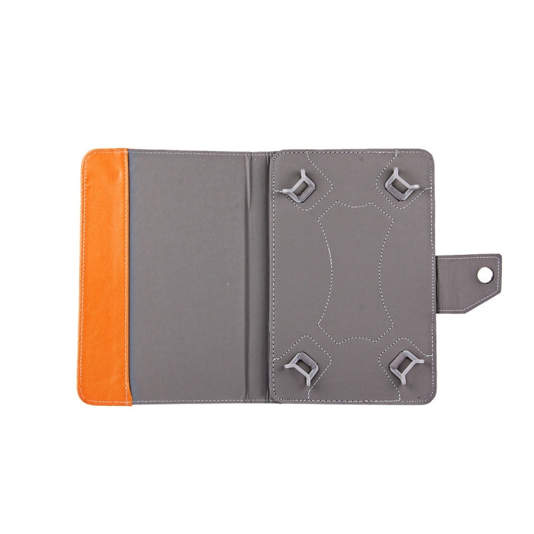 8 inch Tablets Leather Case Crazy Horse Texture Protective Case Shell with Holder for Galaxy Tab S2 8.0 T715 / T710, Cube U16GT, ONDA Vi30W, Teclast P86(Orange) - 8 inch by buy2fix | Online Shopping UK | buy2fix