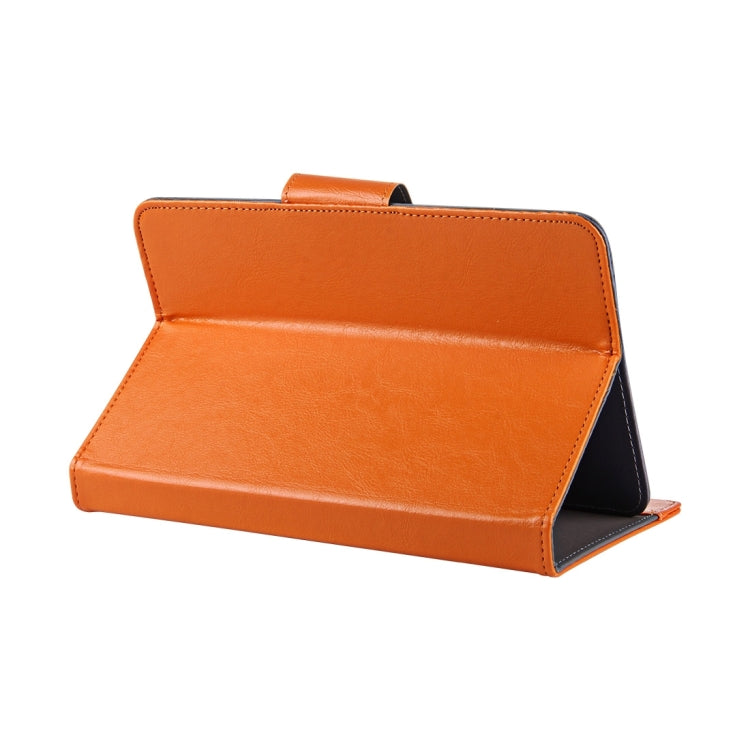 8 inch Tablets Leather Case Crazy Horse Texture Protective Case Shell with Holder for Galaxy Tab S2 8.0 T715 / T710, Cube U16GT, ONDA Vi30W, Teclast P86(Orange) - 8 inch by buy2fix | Online Shopping UK | buy2fix