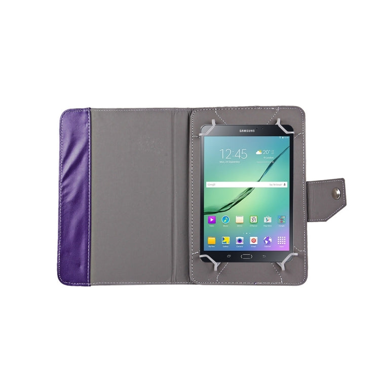 8 inch Tablets Leather Case Crazy Horse Texture Protective Case Shell with Holder for Galaxy Tab S2 8.0 T715 / T710, Cube U16GT, ONDA Vi30W, Teclast P86(Purple) - 8 inch by buy2fix | Online Shopping UK | buy2fix