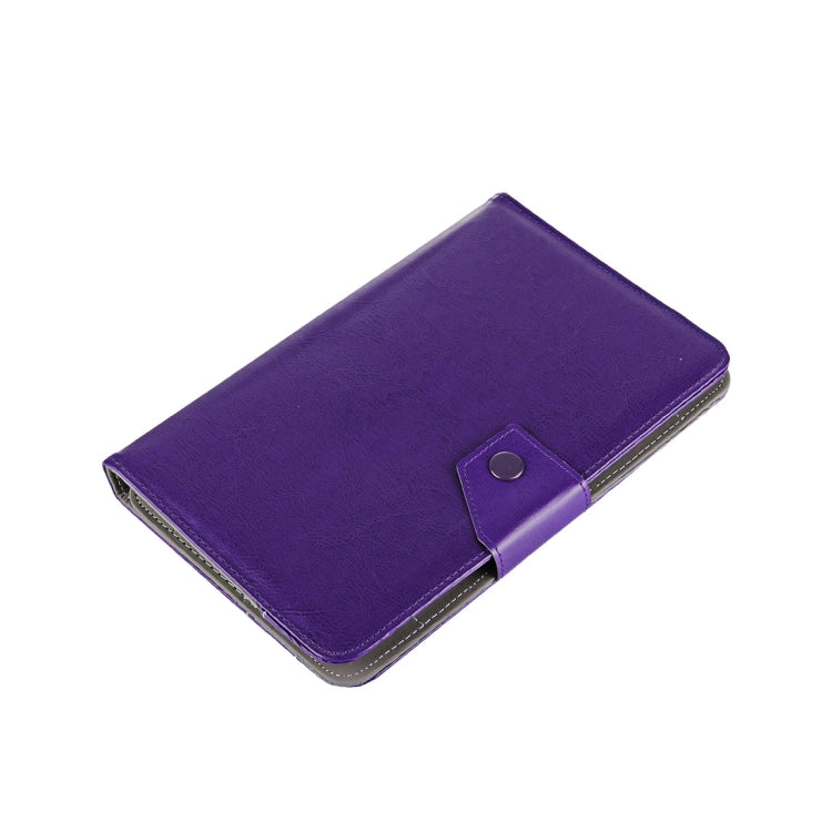 8 inch Tablets Leather Case Crazy Horse Texture Protective Case Shell with Holder for Galaxy Tab S2 8.0 T715 / T710, Cube U16GT, ONDA Vi30W, Teclast P86(Purple) - 8 inch by buy2fix | Online Shopping UK | buy2fix