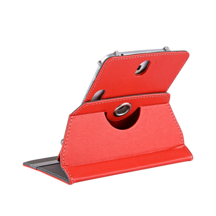 9 inch Tablets Leather Case Crazy Horse Texture 360 Degrees Rotation Protective Case Shell with Holder for ONDA V891w, Ramos i9s Pro & Win8, Colorfly i898W & i898A(Red) - 9 inch by buy2fix | Online Shopping UK | buy2fix