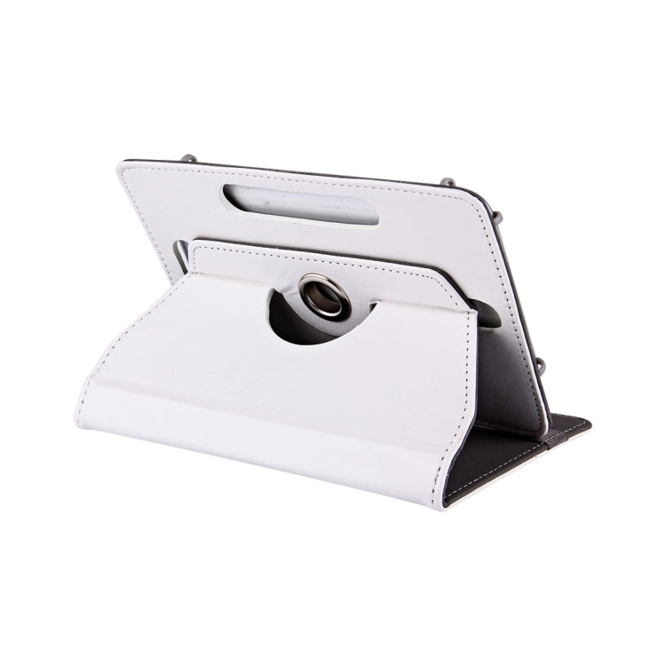 9 inch Tablets Leather Case Crazy Horse Texture 360 Degrees Rotation Protective Case Shell with Holder for ONDA V891w, Ramos i9s Pro & Win8, Colorfly i898W & i898A(White) - 9 inch by buy2fix | Online Shopping UK | buy2fix