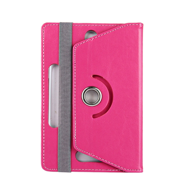 10 inch Tablets Leather Case Crazy Horse Texture 360 Degrees Rotation Protective Case Shell with Holder for Asus ZenPad 10 Z300C, Huawei MediaPad M2 10.0-A01W, Cube IWORK10(Magenta) - 10 - 11 inch by buy2fix | Online Shopping UK | buy2fix