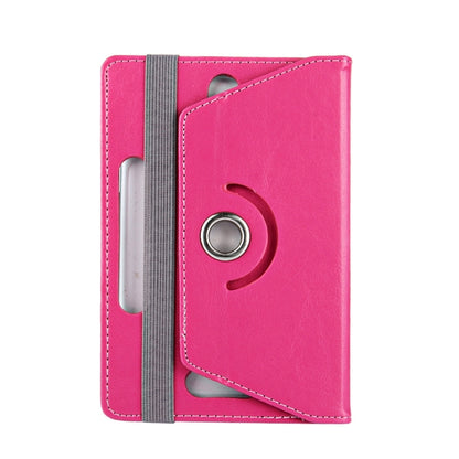 10 inch Tablets Leather Case Crazy Horse Texture 360 Degrees Rotation Protective Case Shell with Holder for Asus ZenPad 10 Z300C, Huawei MediaPad M2 10.0-A01W, Cube IWORK10(Magenta) - 10 - 11 inch by buy2fix | Online Shopping UK | buy2fix