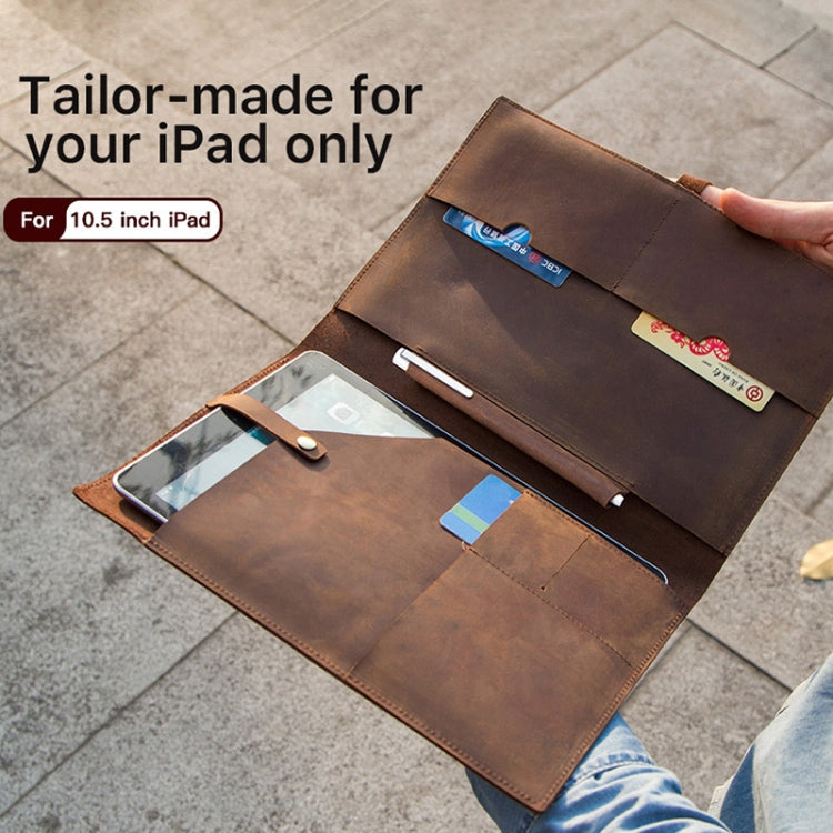 CF2002 For iPad Pro 10.5 inch Retro Crazy Horse Texture Buckle Multifunctional Tablet PC Protective Leather Case with Mobile Phone / Notebook Pockets & Card Slots - iPad Pro 10.5 inch Cases by buy2fix | Online Shopping UK | buy2fix