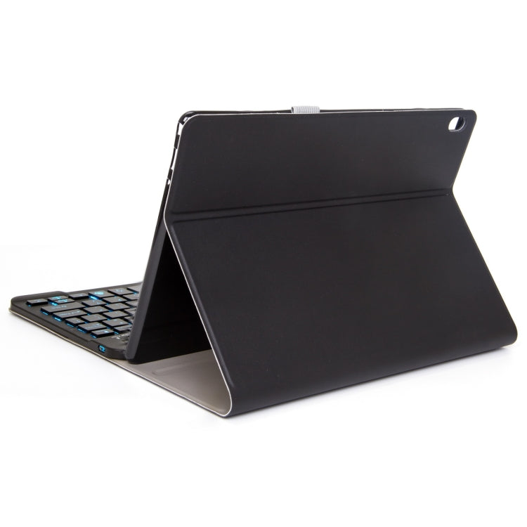 DY-E10 2 in 1 Removable Bluetooth Keyboard + Protective Leather Tablet Case with Backlight & Holder for Lenovo Tab E10(Black) - Lenovo Keyboard by buy2fix | Online Shopping UK | buy2fix
