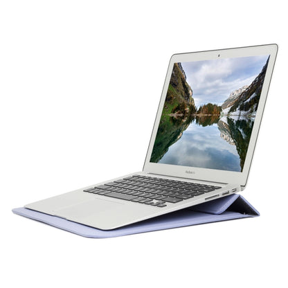 Universal Envelope Style PU Leather Case with Holder for Ultrathin Notebook Tablet PC 15.4 inch, Size: 39x28x1.5cm  (Blue Purple) - 15 inch by buy2fix | Online Shopping UK | buy2fix