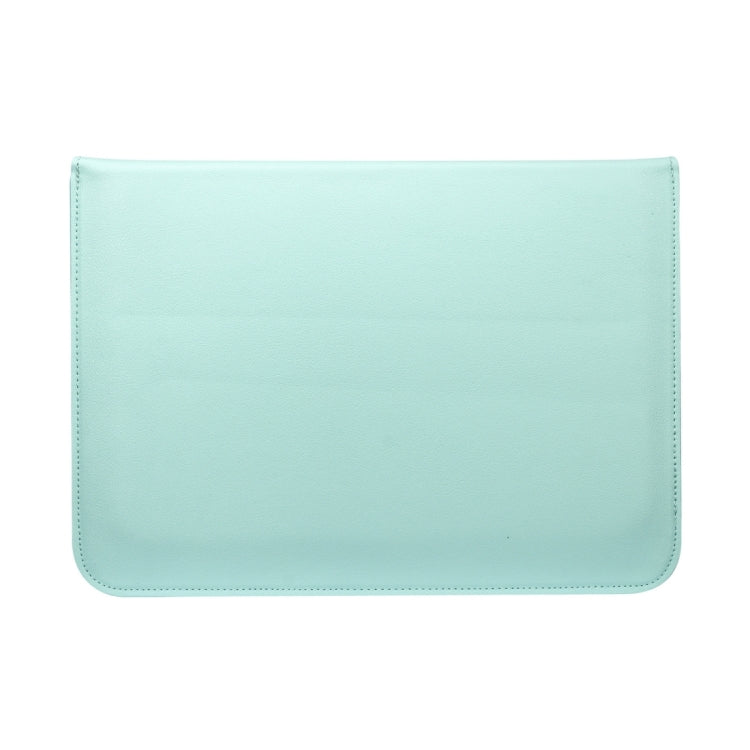 Universal Envelope Style PU Leather Case with Holder for Ultrathin Notebook Tablet PC 15.4 inch, Size: 39x28x1.5cm(Mint Green) - 15 inch by buy2fix | Online Shopping UK | buy2fix