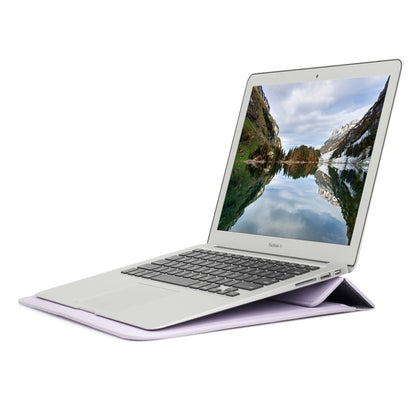 Universal Envelope Style PU Leather Case with Holder for Ultrathin Notebook Tablet PC 15.4 inch, Size: 39x28x1.5cm(Purple) - 15 inch by buy2fix | Online Shopping UK | buy2fix