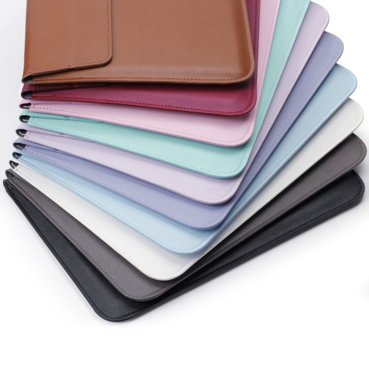 Universal Envelope Style PU Leather Case with Holder for Ultrathin Notebook Tablet PC 15.4 inch, Size: 39x28x1.5cm(Blue) - 15 inch by buy2fix | Online Shopping UK | buy2fix