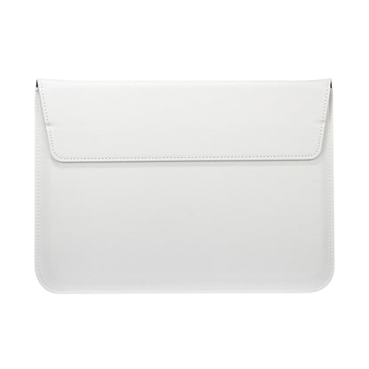 Universal Envelope Style PU Leather Case with Holder for Ultrathin Notebook Tablet PC 13.3 inch, Size: 35x25x1.5cm(White) - 13 inch by buy2fix | Online Shopping UK | buy2fix
