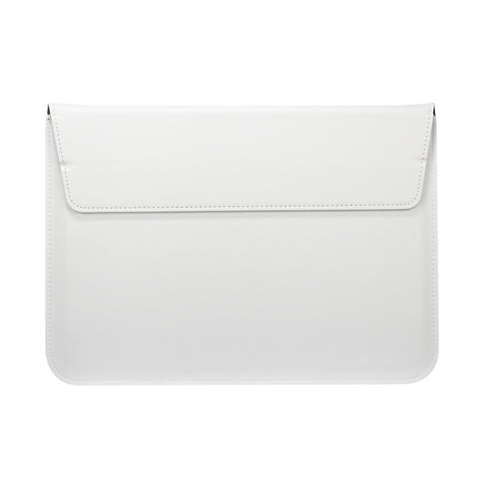 Universal Envelope Style PU Leather Case with Holder for Ultrathin Notebook Tablet PC 13.3 inch, Size: 35x25x1.5cm(White) - 13 inch by buy2fix | Online Shopping UK | buy2fix