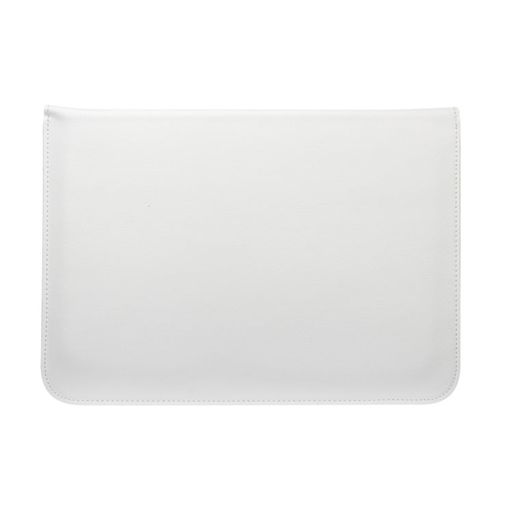 Universal Envelope Style PU Leather Case with Holder for Ultrathin Notebook Tablet PC 13.3 inch, Size: 35x25x1.5cm(White) - 13 inch by buy2fix | Online Shopping UK | buy2fix