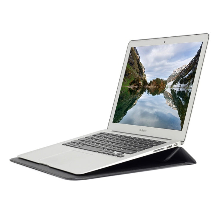 Universal Envelope Style PU Leather Case with Holder for Ultrathin Notebook Tablet PC 11.6 inch, Size: 32.5x21.5x1cm(Black) - 10 - 11 inch by buy2fix | Online Shopping UK | buy2fix