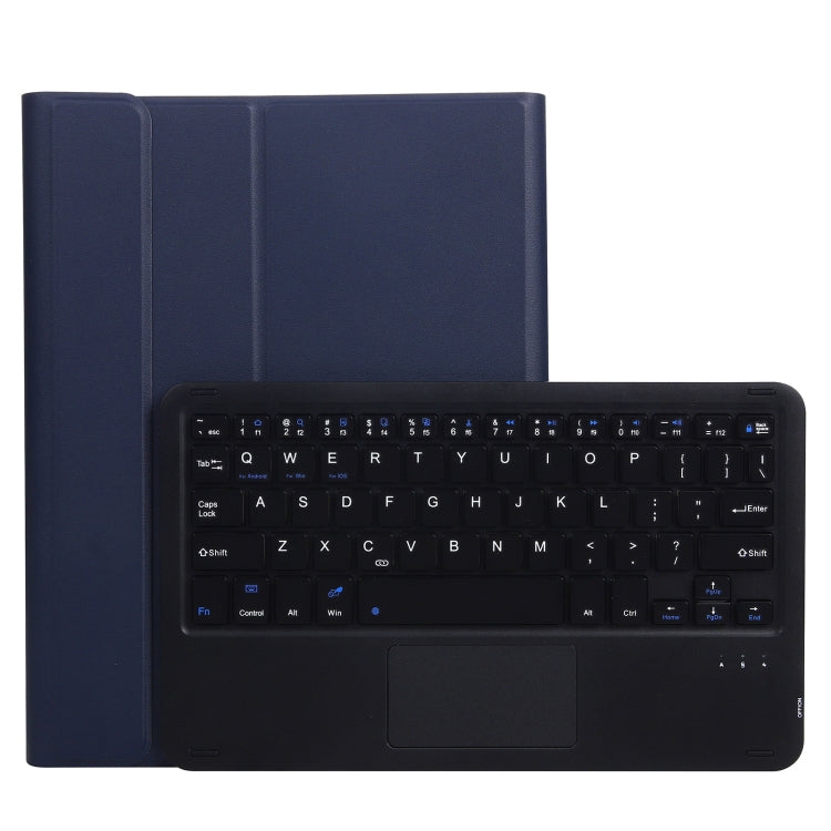 A11-A 2 in 1 Removable Bluetooth Keyboard + Protective Leather Tablet Case with Touchpad & Holder for iPad Pro 11 2021 / 2020 / 2018, iPad Air 2020(Dark Blue) - For iPad Pro by buy2fix | Online Shopping UK | buy2fix