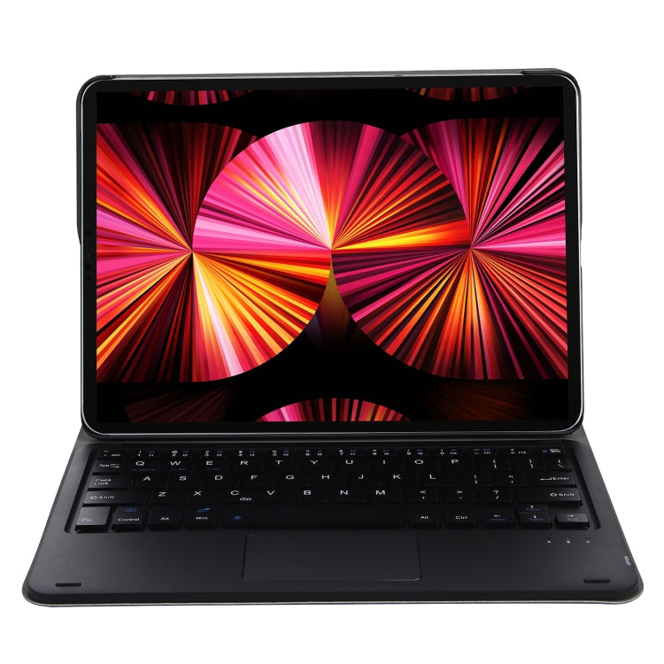 A11-A 2 in 1 Removable Bluetooth Keyboard + Protective Leather Tablet Case with Touchpad & Holder for iPad Pro 11 2022 / 2021 / Air 5 / Air 4(Dark Blue) by buy2fix