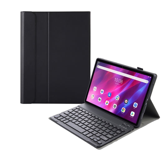 AK10 2 in 1 Detachable Bluetooth Keyboard + Lambskin Texture TPU Protective Leather Tablet Case with Holder for Lenovo Qitian K10 TB-X6C6X(Black) by buy2fix