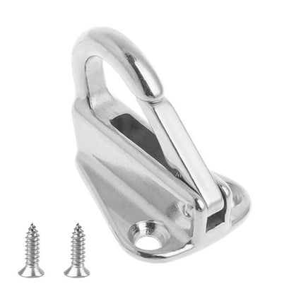 316 Stainless Steel Yacht Fender Hook Spring Coat Hook with 2 x 3.9x13 Screws - Marine Accessories & Parts by buy2fix | Online Shopping UK | buy2fix