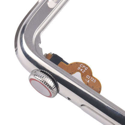 For Apple Watch Series 5 44mm LTE Stainless Steel Middle Frame Bezel Plate with Crown Spin Axis Flex Cable (Silver) by buy2fix