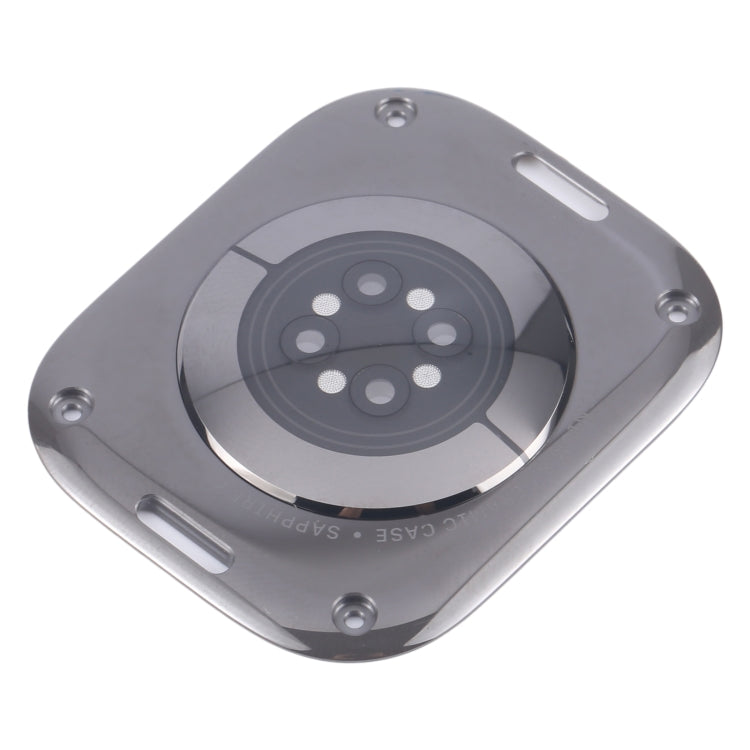 For Apple Watch Ultra 2 49mm A2986 A2987 LTE Version Glass Back Cover(Black) by buy2fix