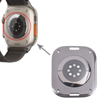 For Apple Watch Ultra 2 49mm A2986 A2987 LTE Version Glass Back Cover(Black) by buy2fix