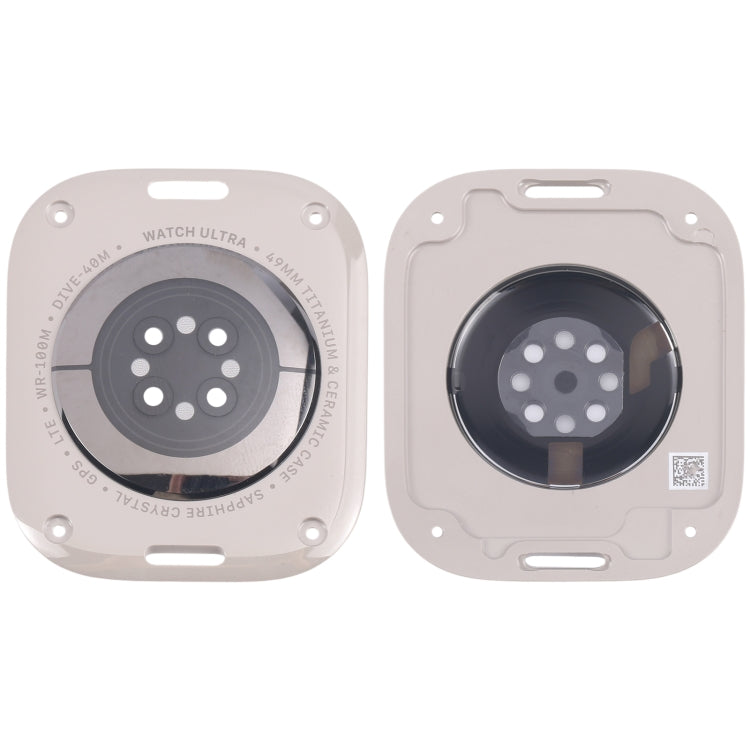 For Apple Watch Ultra 2 49mm A2986 A2987 LTE Version Glass Back Cover(Titanium Gray) by buy2fix
