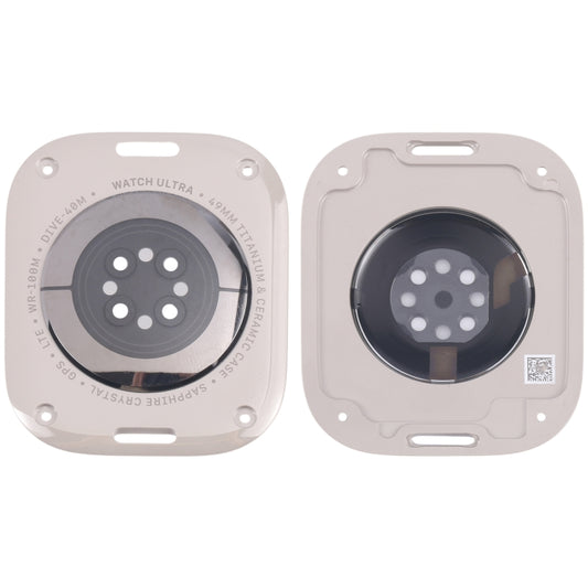 For Apple Watch Ultra 2 49mm A2986 A2987 LTE Version Glass Back Cover(Titanium Gray) by buy2fix
