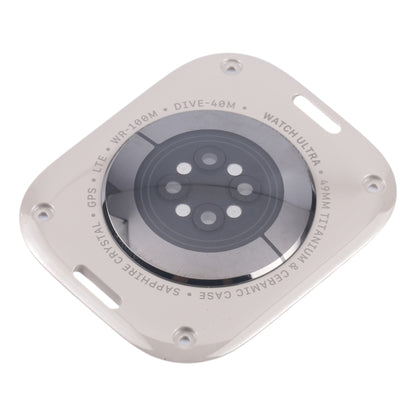 For Apple Watch Ultra 2 49mm A2986 A2987 LTE Version Glass Back Cover(Titanium Gray) by buy2fix
