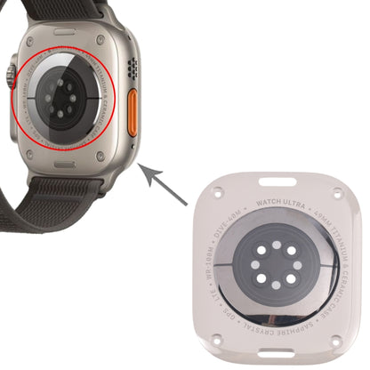 For Apple Watch Ultra 2 49mm A2986 A2987 LTE Version Glass Back Cover(Titanium Gray) by buy2fix
