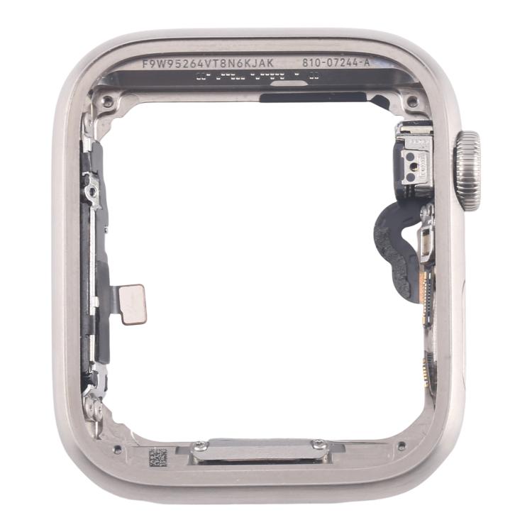 For Apple Watch Series 5 44mm LTE Stainless Steel Middle Frame Bezel Plate with Crown Spin Axis Flex Cable - Middle Frame by buy2fix | Online Shopping UK | buy2fix