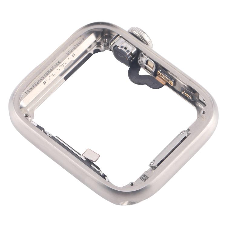 For Apple Watch Series 5 44mm LTE Stainless Steel Middle Frame Bezel Plate with Crown Spin Axis Flex Cable - Middle Frame by buy2fix | Online Shopping UK | buy2fix