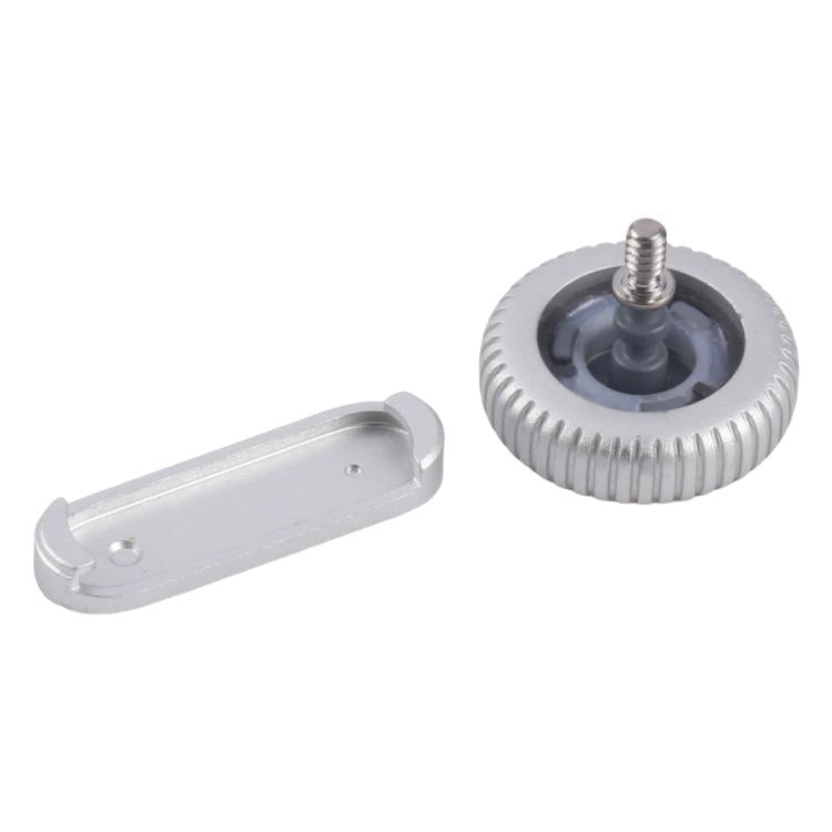 For Apple Watch Series 9 41mm / 45mm GPS Version Watch Crown Nut / Power Button Set (Silver) - Other Parts by buy2fix | Online Shopping UK | buy2fix