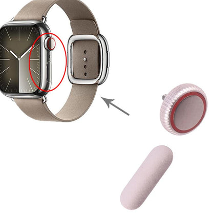 For Apple Watch Series 9 41mm / 45mm LTE Version Watch Crown Nut / Power Button Set (Pink) - Other Parts by buy2fix | Online Shopping UK | buy2fix