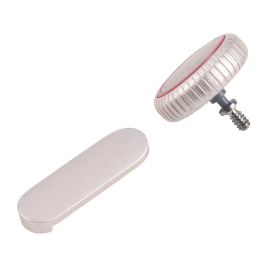 For Apple Watch Series 9 41mm / 45mm LTE Version Watch Crown Nut / Power Button Set (Starlight)