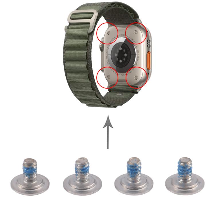 For Apple Watch Ultra 1 / Ultra 2 49mm Bottom Cover Screws Set (Silver) - Screws by buy2fix | Online Shopping UK | buy2fix