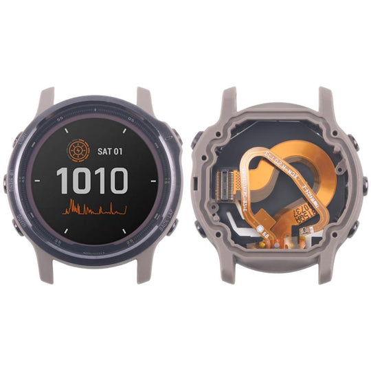 For Garmin Fenix 6S Solar Original LCD Screen with Digitizer Full Assembly(Coffee)