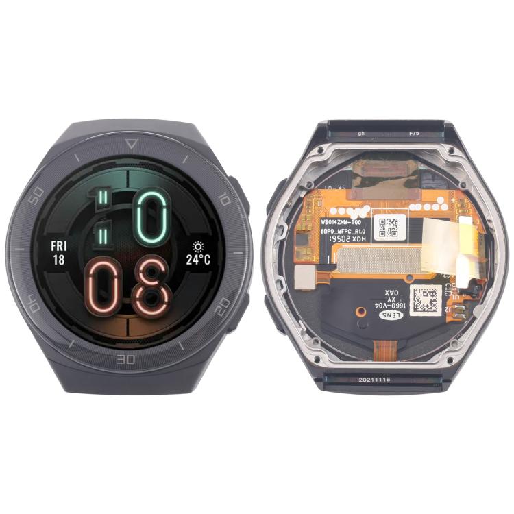 For Huawei Watch GT 2e HCT-B19 LCD Screen Digitizer Full Assembly with Frame (Black) - For Huawei by buy2fix | Online Shopping UK | buy2fix