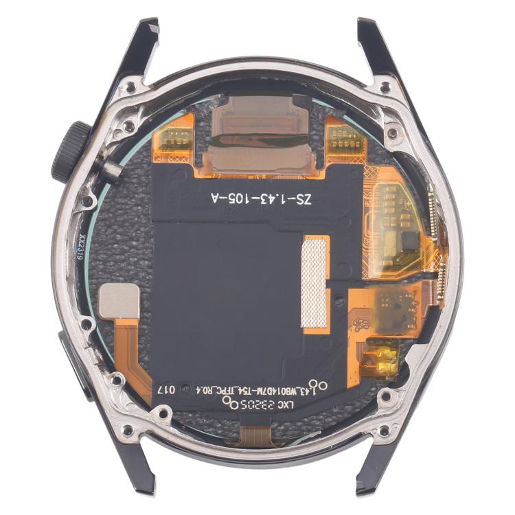 For Huawei Watch GT 3 46mm JPT-B19 Dual Cable LCD Screen Digitizer Full Assembly with Frame (Black) - For Huawei by buy2fix | Online Shopping UK | buy2fix