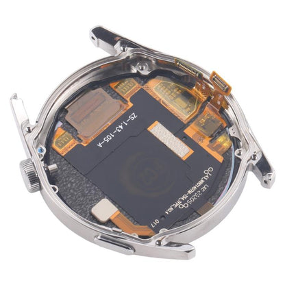 For Huawei Watch GT 3 46mm JPT-B19 Dual Cable LCD Screen Digitizer Full Assembly with Frame (Silver) - For Huawei by buy2fix | Online Shopping UK | buy2fix