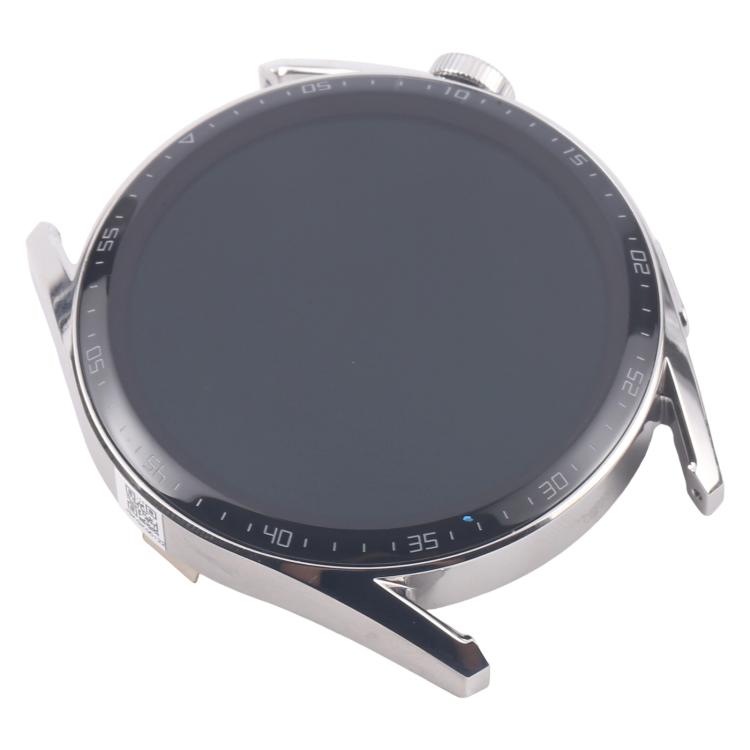 For Huawei Watch GT 3 46mm JPT-B19 Dual Cable LCD Screen Digitizer Full Assembly with Frame (Silver) - For Huawei by buy2fix | Online Shopping UK | buy2fix