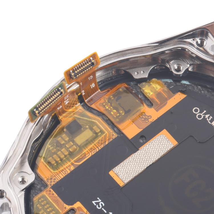 For Huawei Watch GT 3 46mm JPT-B19 Dual Cable LCD Screen Digitizer Full Assembly with Frame (Silver) - For Huawei by buy2fix | Online Shopping UK | buy2fix