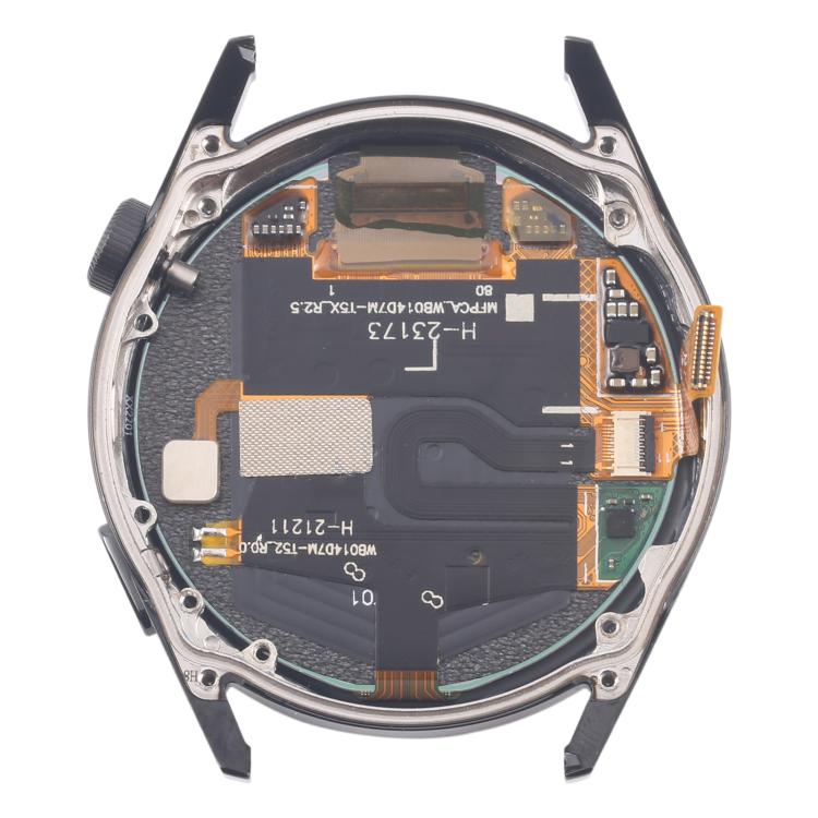 For Huawei Watch GT 3 46mm JPT-B29 Single Cable LCD Screen Digitizer Full Assembly with Frame (Black) - For Huawei by buy2fix | Online Shopping UK | buy2fix