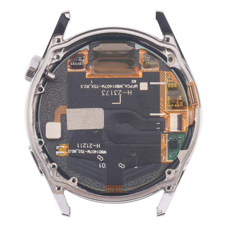 For Huawei Watch GT 3 46mm JPT-B29 Single Cable LCD Screen Digitizer Full Assembly with Frame (Silver) - For Huawei by buy2fix | Online Shopping UK | buy2fix