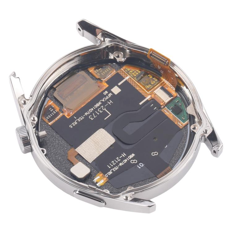 For Huawei Watch GT 3 46mm JPT-B29 Single Cable LCD Screen Digitizer Full Assembly with Frame (Silver) - For Huawei by buy2fix | Online Shopping UK | buy2fix