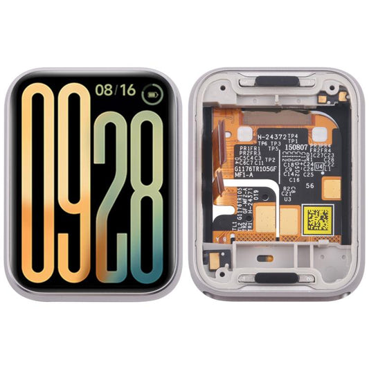 For Xiaomi Smart Band 9 Pro Original LCD Screen Digitizer Full Assembly With Frame (Silver) - For Xiaomi by buy2fix | Online Shopping UK | buy2fix