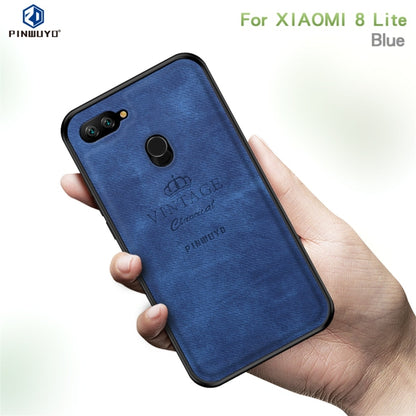 PINWUYO Shockproof Waterproof Full Coverage PC + TPU + Skin Protective Case for Xiaomi Mi 8 Lite (Blue) - Xiaomi Cases by PINWUYO | Online Shopping UK | buy2fix